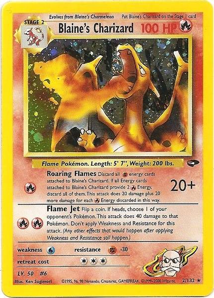 Blaine's Charizard (2/132) [Gym Challenge Unlimited] | Rock City Comics