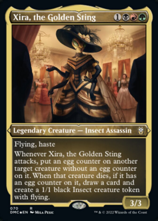 Xira, the Golden Sting (Foil Etched) [Dominaria United Commander] | Rock City Comics