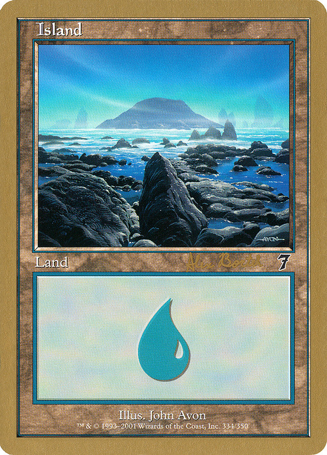 Island (ab334) (Alex Borteh) [World Championship Decks 2001] | Rock City Comics