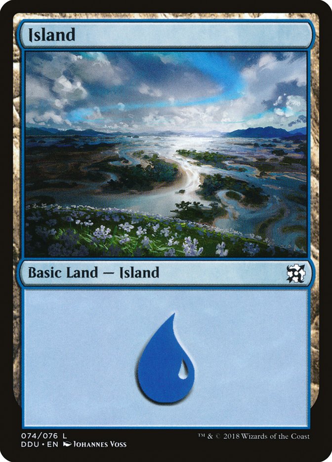 Island (74) [Duel Decks: Elves vs. Inventors] | Rock City Comics