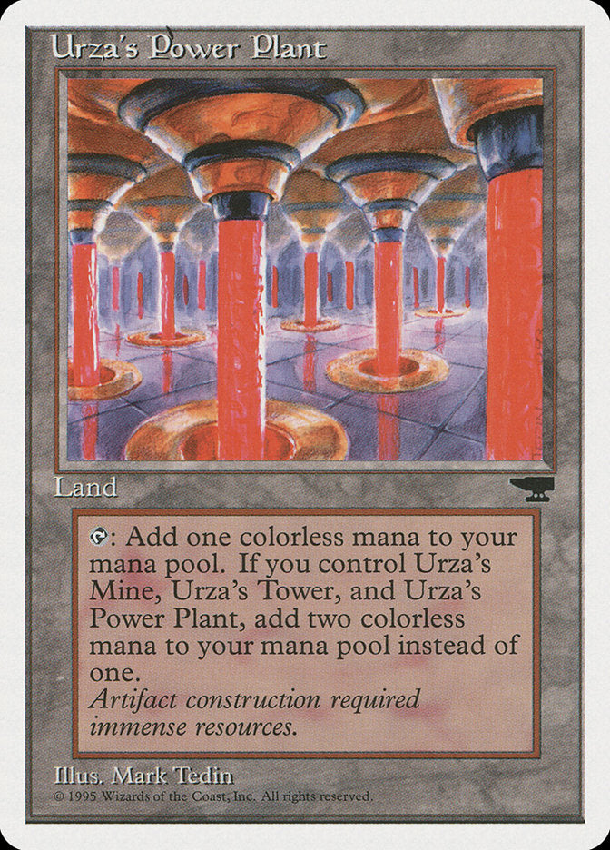 Urza's Power Plant (Red Columns) [Chronicles] | Rock City Comics