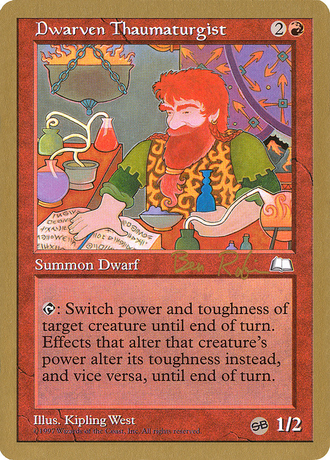 Dwarven Thaumaturgist (Ben Rubin) (SB) [World Championship Decks 1998] | Rock City Comics