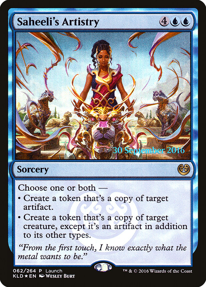 Saheeli's Artistry (Launch) [Kaladesh Promos] | Rock City Comics