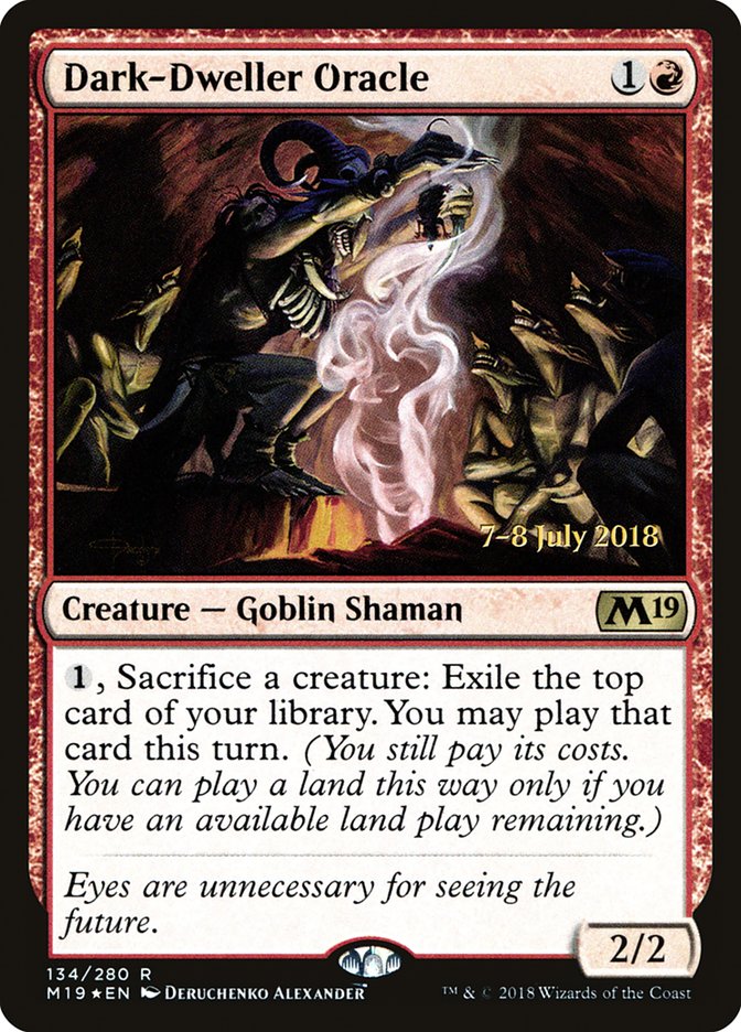 Dark-Dweller Oracle  [Core Set 2019 Prerelease Promos] | Rock City Comics