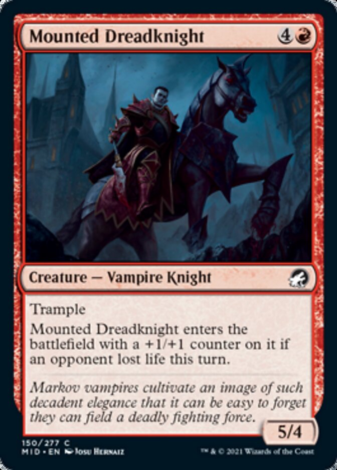 Mounted Dreadknight [Innistrad: Midnight Hunt] | Rock City Comics