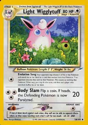 Light Wigglytuff (54/105) [Neo Destiny Unlimited] | Rock City Comics