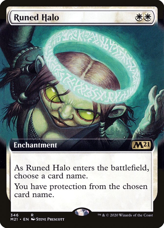 Runed Halo (Extended) [Core Set 2021] | Rock City Comics