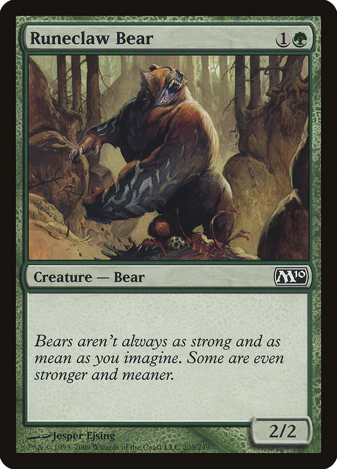 Runeclaw Bear [Magic 2010] | Rock City Comics