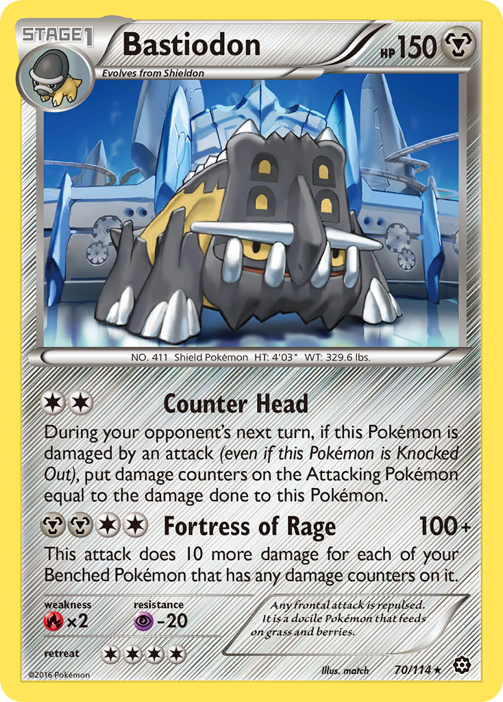 Bastiodon (70/114) [XY: Steam Siege] | Rock City Comics