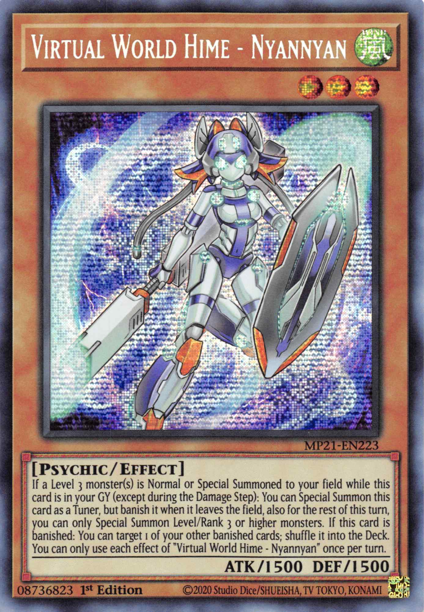 Virtual World Hime - Nyannyan [MP21-EN223] Prismatic Secret Rare | Rock City Comics