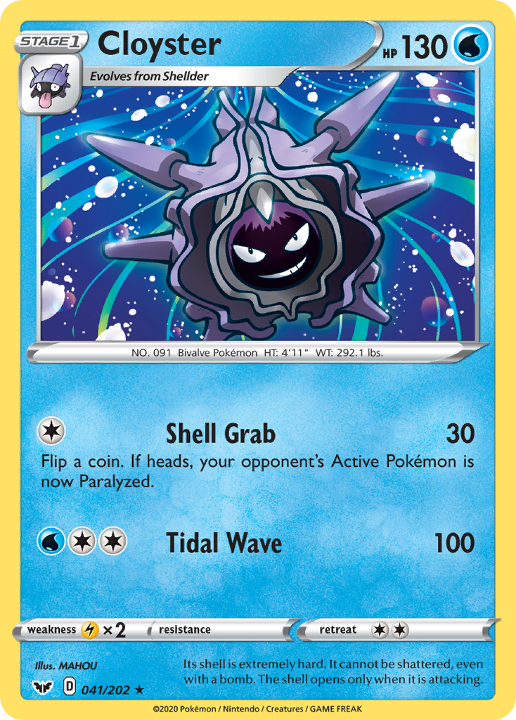 Cloyster (041/202) [Sword & Shield: Base Set] | Rock City Comics