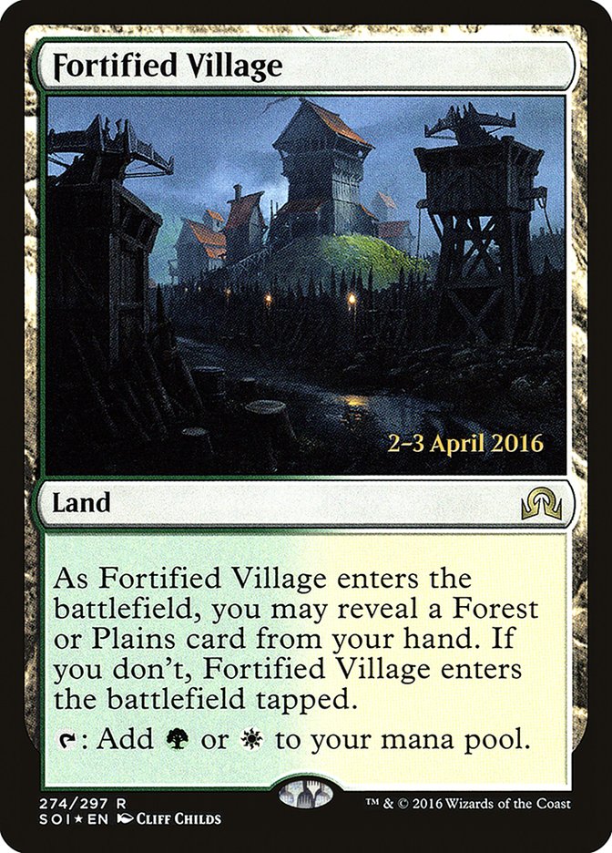 Fortified Village [Shadows over Innistrad Prerelease Promos] | Rock City Comics