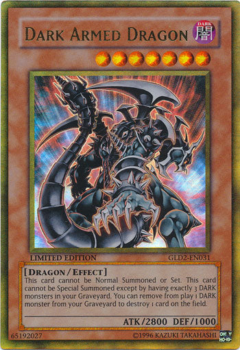 Dark Armed Dragon [GLD2-EN031] Ultra Rare | Rock City Comics