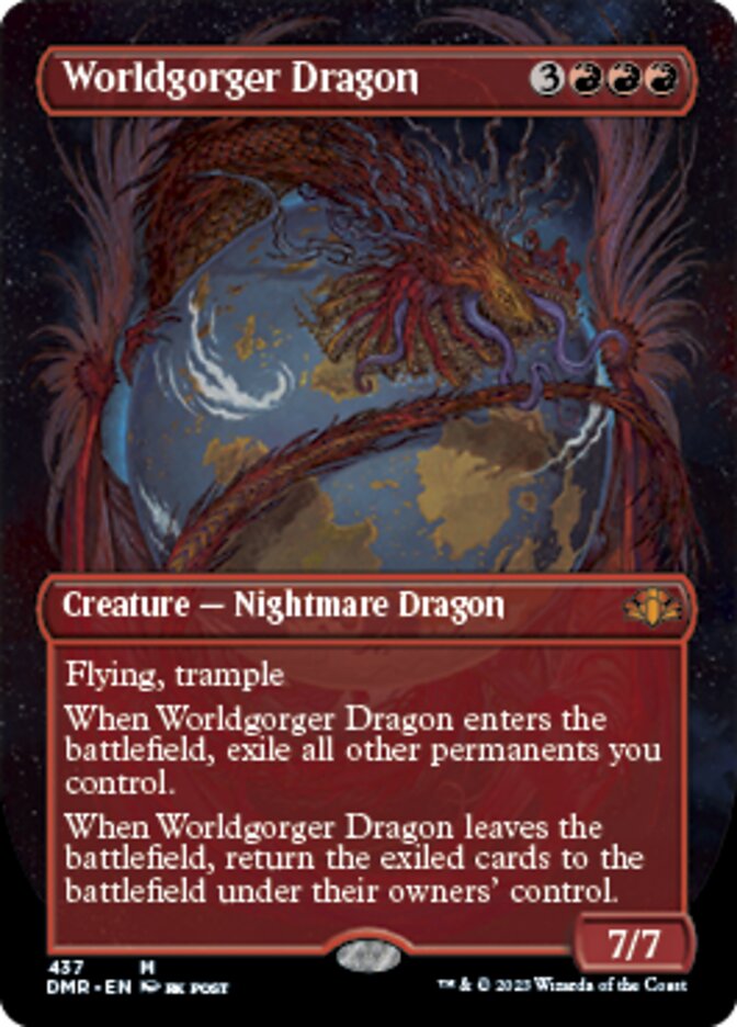 Worldgorger Dragon (Borderless Alternate Art) [Dominaria Remastered] | Rock City Comics