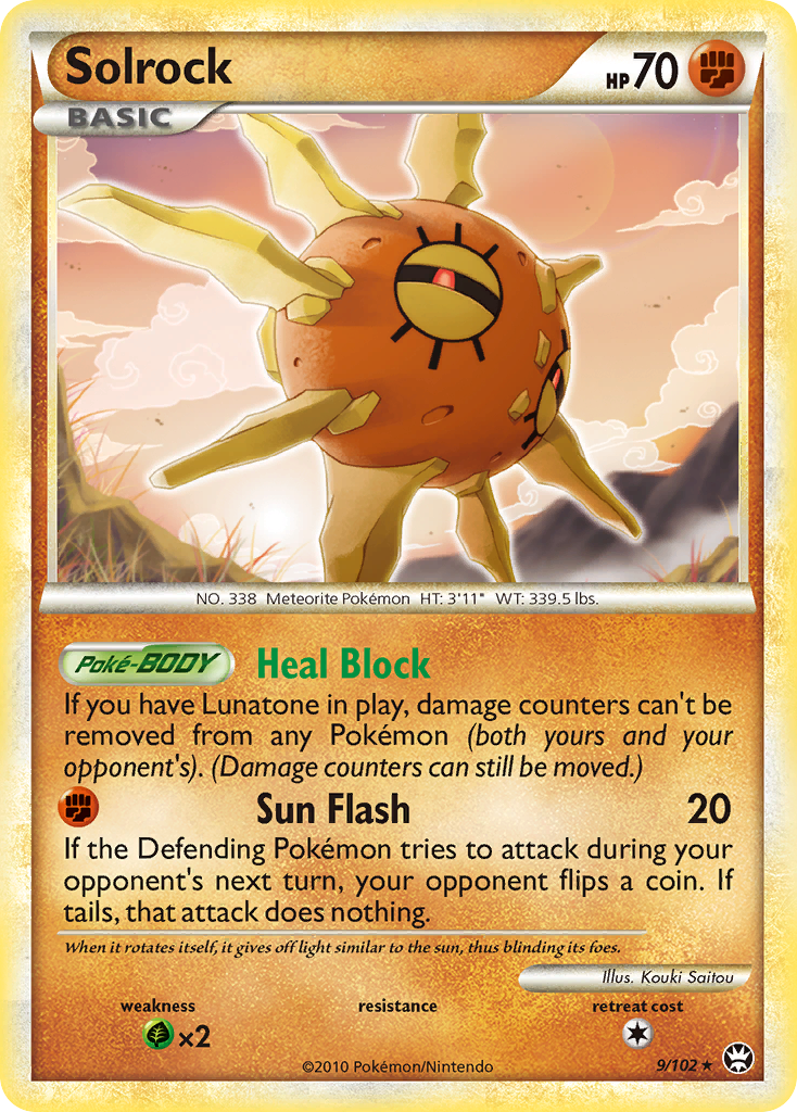 Solrock (9/102) [HeartGold & SoulSilver: Triumphant] | Rock City Comics