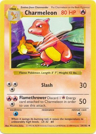 Charmeleon (24/102) [Base Set Shadowless Unlimited] | Rock City Comics