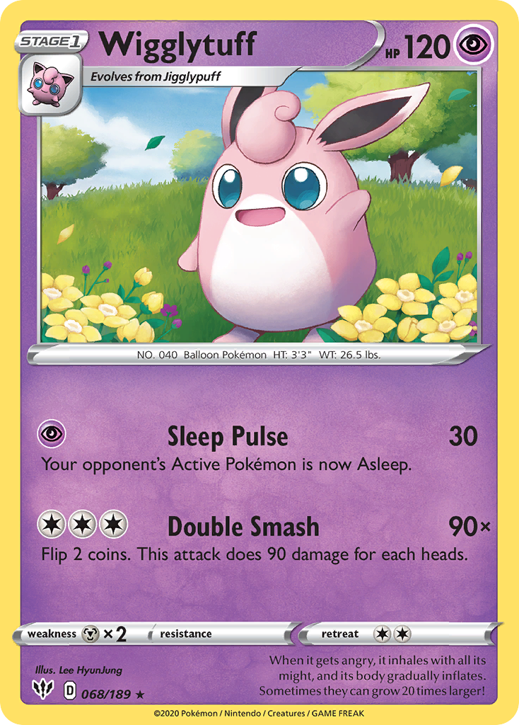 Wigglytuff (068/189) [Sword & Shield: Darkness Ablaze] | Rock City Comics