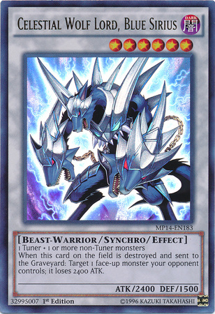 Celestial Wolf Lord, Blue Sirius [MP14-EN183] Ultra Rare | Rock City Comics