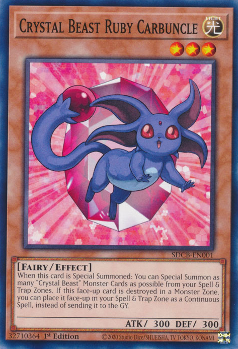 Crystal Beast Ruby Carbuncle [SDCB-EN001] Common | Rock City Comics