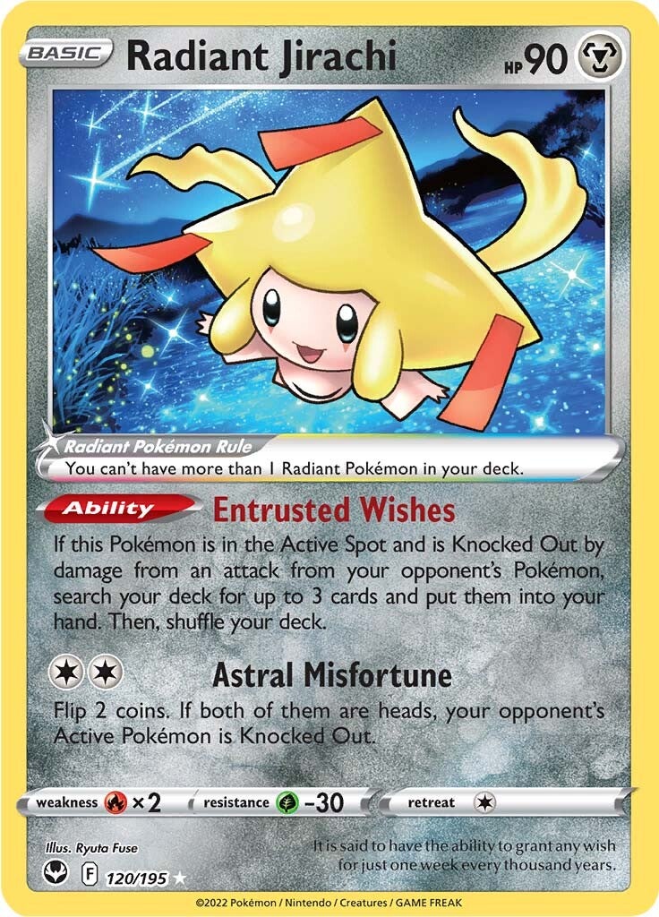 Radiant Jirachi (120/195) [Sword & Shield: Silver Tempest] | Rock City Comics