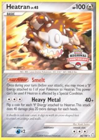 Heatran (30/146) (Regional Championships) [Diamond & Pearl: Legends Awakened] | Rock City Comics