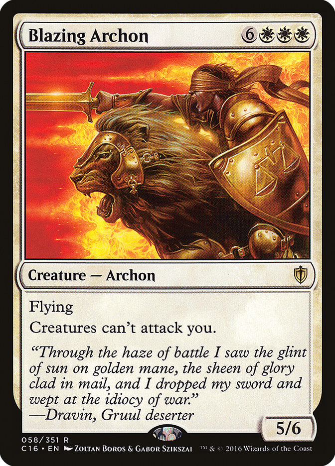 Blazing Archon [Commander 2016] | Rock City Comics