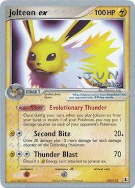 Jolteon ex (109/113) (Flyvees - Jun Hasebe) [World Championships 2007] | Rock City Comics