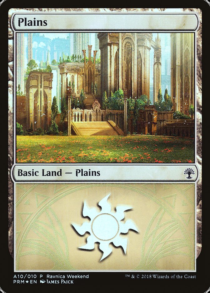 Plains (A10) [Guilds of Ravnica Ravnica Weekend] | Rock City Comics