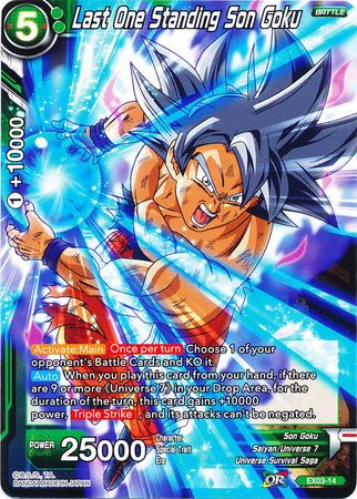 Last One Standing Son Goku [EX03-14] | Rock City Comics