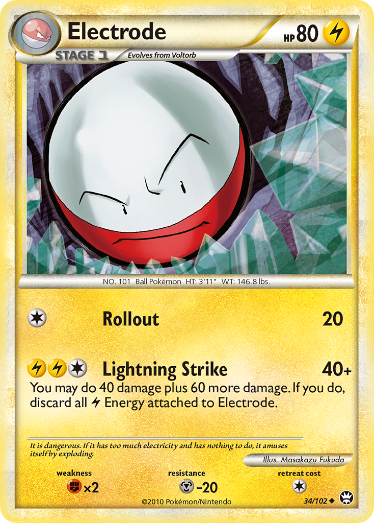 Electrode (34/102) [HeartGold & SoulSilver: Triumphant] | Rock City Comics