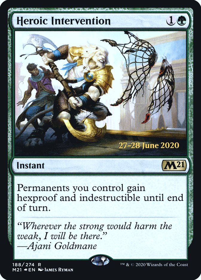 Heroic Intervention  [Core Set 2021 Prerelease Promos] | Rock City Comics