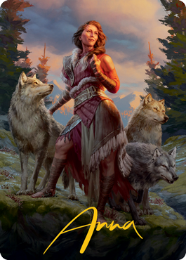 Arlinn, the Pack's Hope 1 Art Card (Gold-Stamped Signature) [Innistrad: Midnight Hunt Art Series] | Rock City Comics