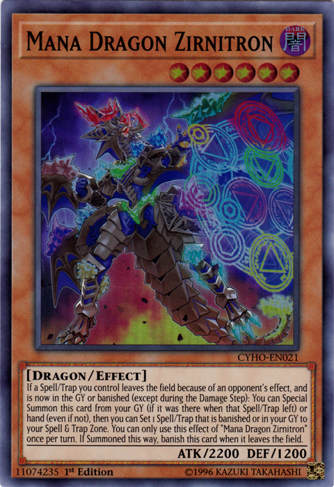 Mana Dragon Zirnitron [CYHO-EN021] Super Rare | Rock City Comics