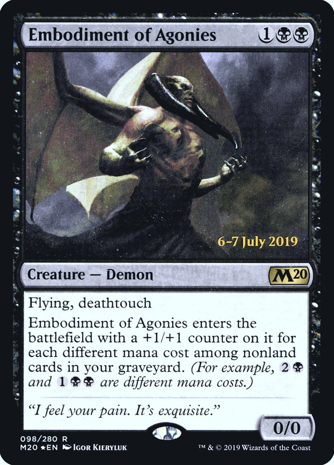 Embodiment of Agonies  [Core Set 2020 Prerelease Promos] | Rock City Comics