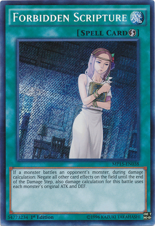 Forbidden Scripture [MP15-EN038] Secret Rare | Rock City Comics