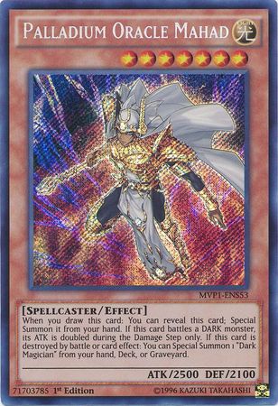 Palladium Oracle Mahad [MVP1-ENS53] Secret Rare | Rock City Comics