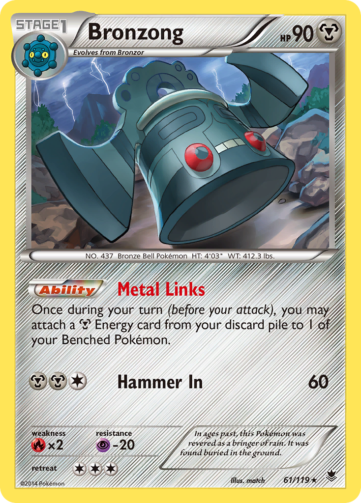 Bronzong (61/119) [XY: Phantom Forces] | Rock City Comics