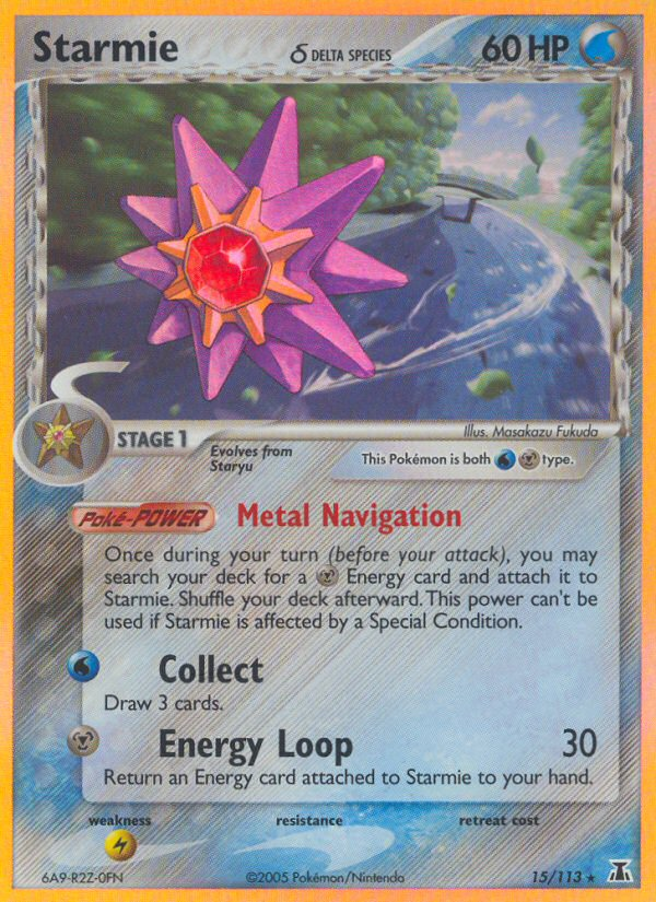 Starmie (15/113) (Delta Species) [EX: Delta Species] | Rock City Comics