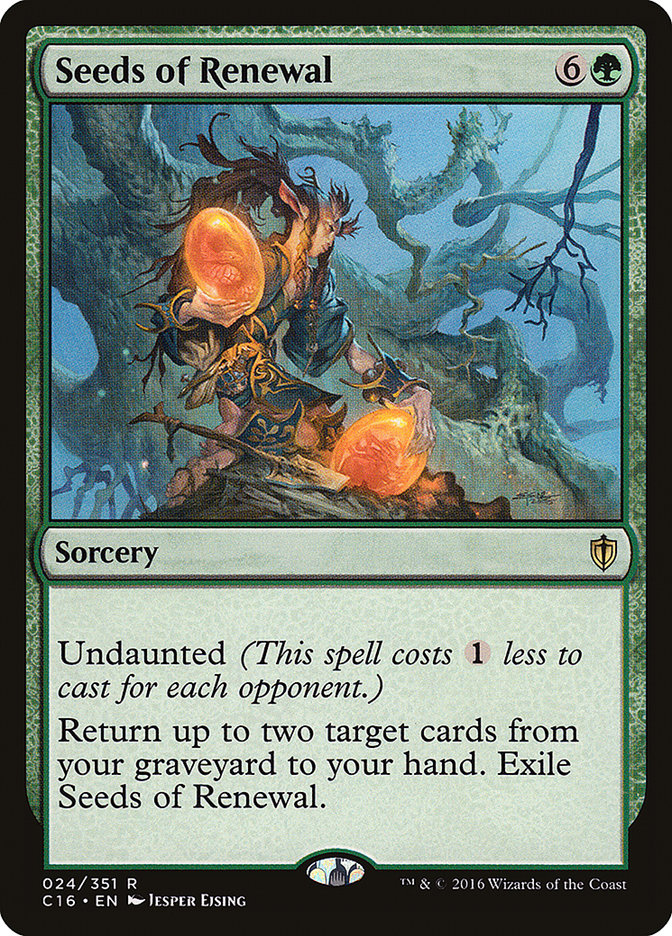 Seeds of Renewal [Commander 2016] | Rock City Comics