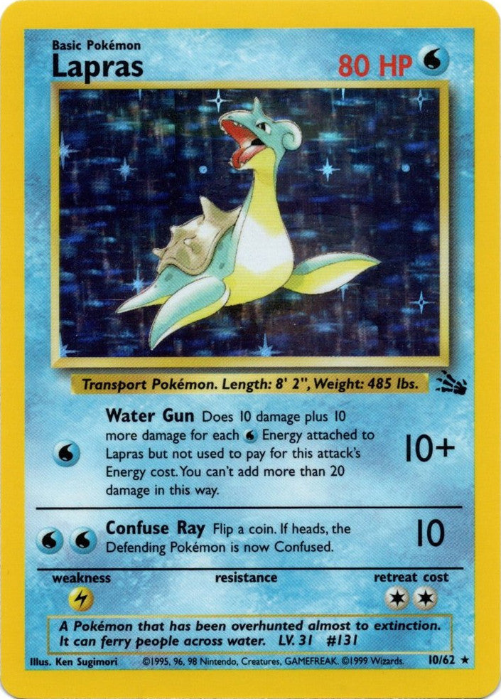 Lapras (10/62) [Fossil Unlimited] | Rock City Comics