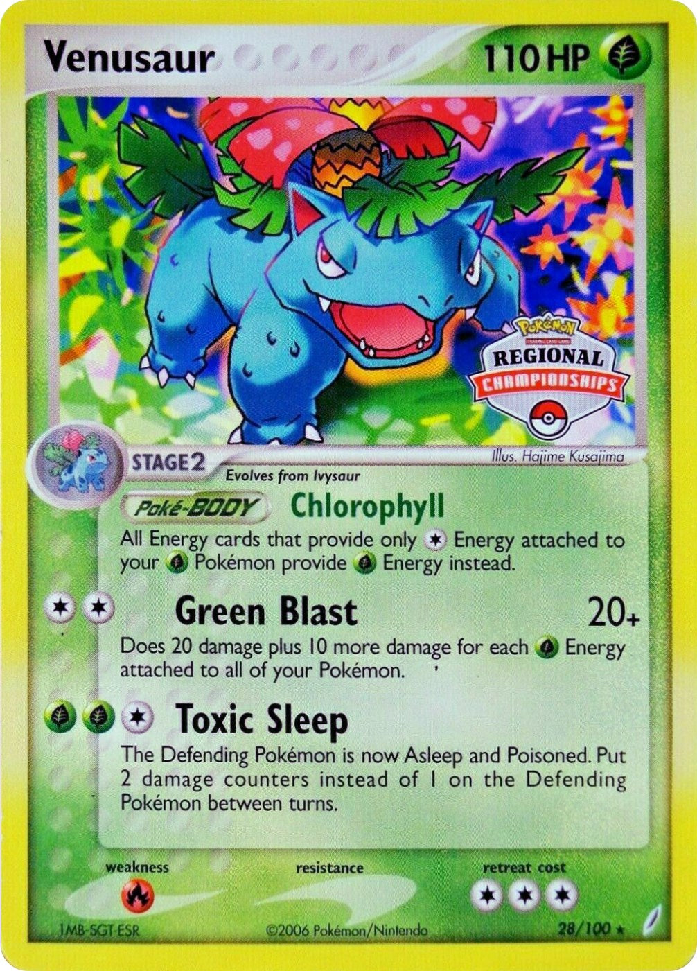 Venusaur (28/100) (Regional Championship Promo) [EX: Crystal Guardians] | Rock City Comics