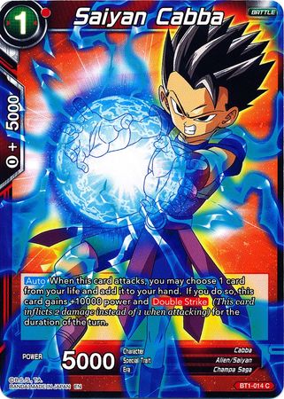 Saiyan Cabba (Alternate Art) [BT1-014] | Rock City Comics