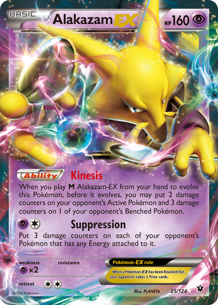 Alakazam EX (25/124) [XY: Fates Collide] | Rock City Comics