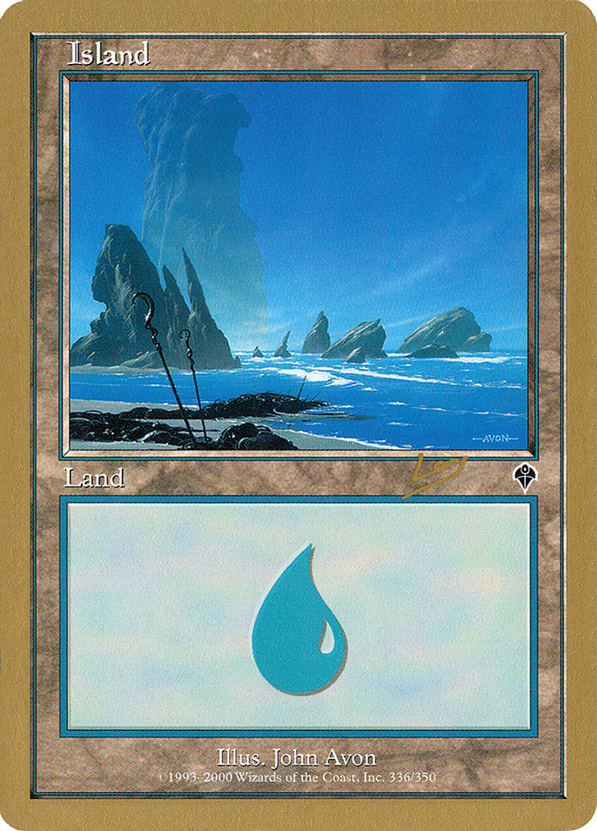 Island (rl336) (Raphael Levy) [World Championship Decks 2002] | Rock City Comics