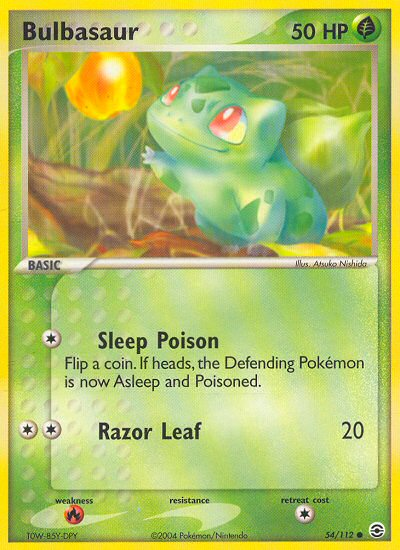 Bulbasaur (54/112) [EX: FireRed & LeafGreen] | Rock City Comics