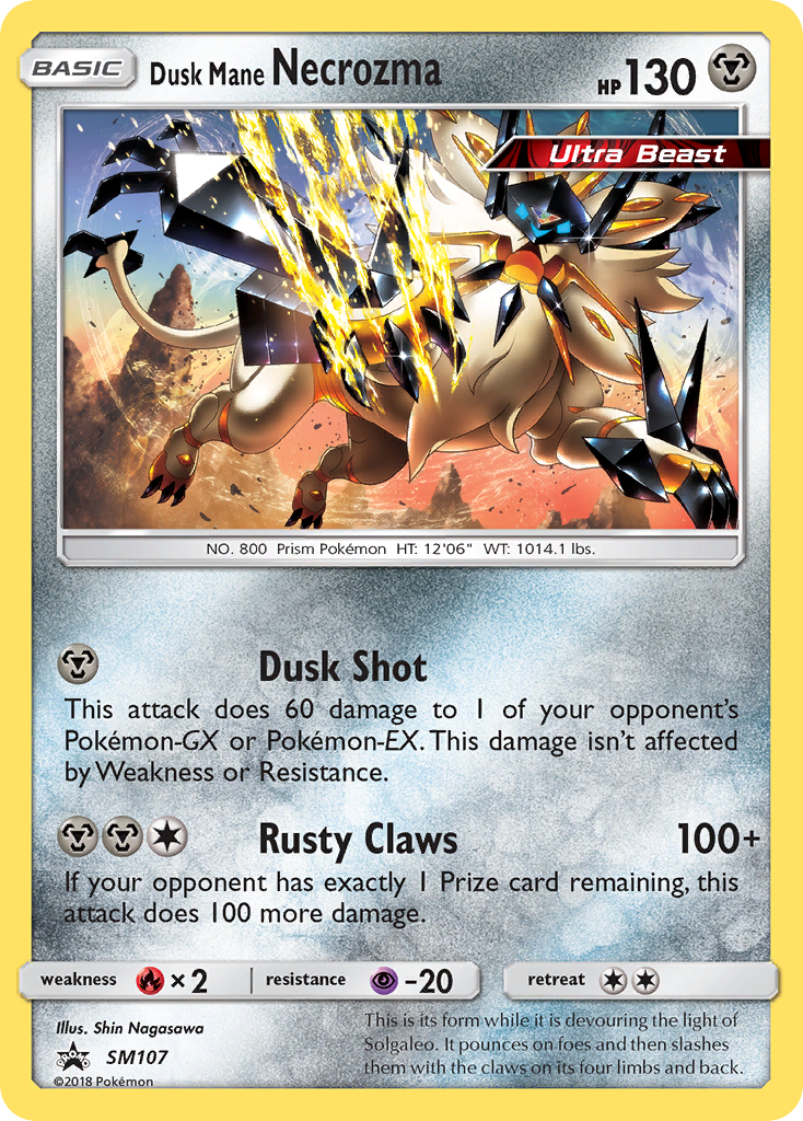 Dusk Mane Necrozma (SM107) [Sun & Moon: Black Star Promos] | Rock City Comics