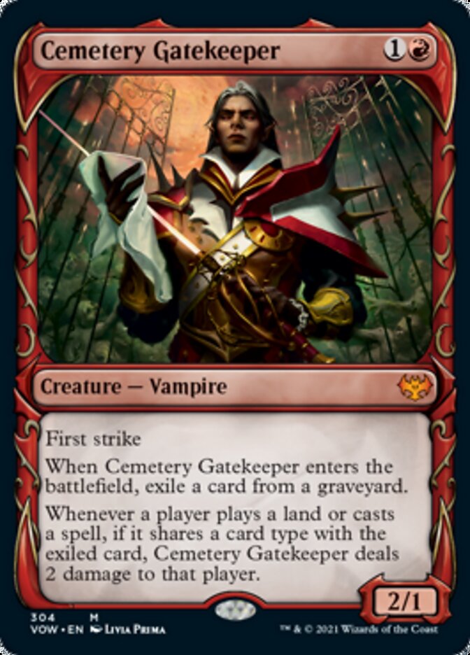 Cemetery Gatekeeper (Showcase Fang Frame) [Innistrad: Crimson Vow] | Rock City Comics