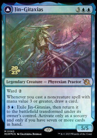 Jin-Gitaxias // The Great Synthesis [March of the Machine Prerelease Promos] | Rock City Comics