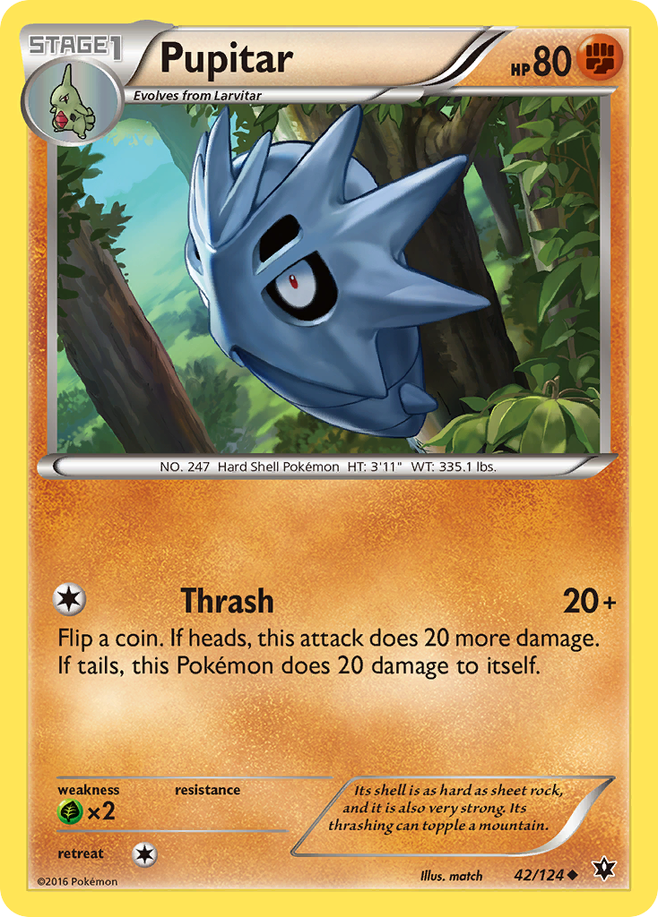 Pupitar (42/124) [XY: Fates Collide] | Rock City Comics