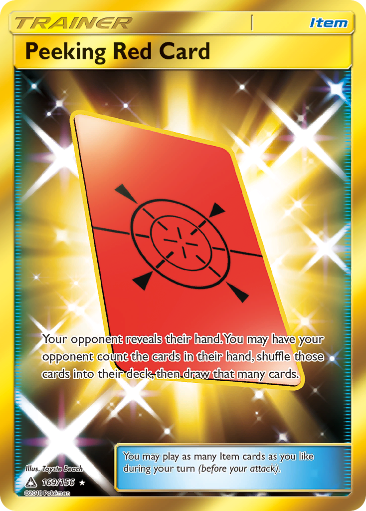 Peeking Red Card (169/156) [Sun & Moon: Ultra Prism] | Rock City Comics